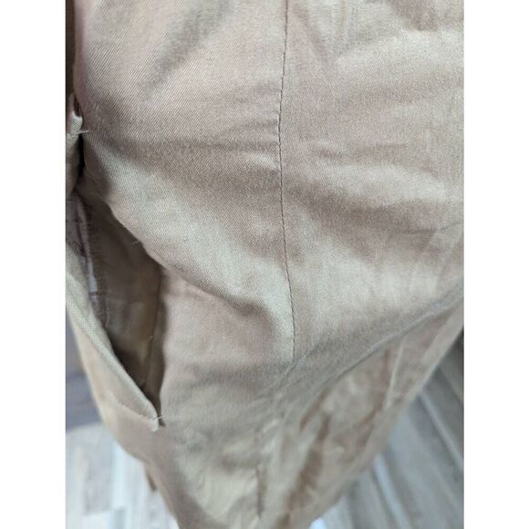 Moulinette Soeurs Trench Dress Women's Size 6 Khaki Double Breasted Sleeveless - Picture 3 of 13